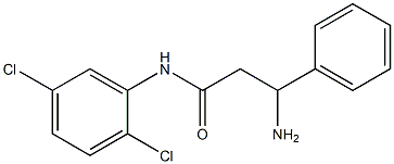 3-amino-N-(2,5-dichlorophenyl)-3-phenylpropanamide 구조식 이미지