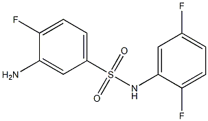 3-amino-N-(2,5-difluorophenyl)-4-fluorobenzene-1-sulfonamide 구조식 이미지