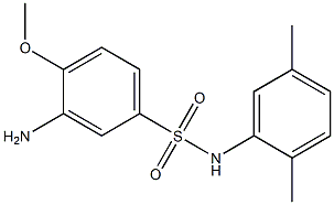 3-amino-N-(2,5-dimethylphenyl)-4-methoxybenzene-1-sulfonamide 구조식 이미지