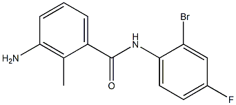 3-amino-N-(2-bromo-4-fluorophenyl)-2-methylbenzamide 구조식 이미지