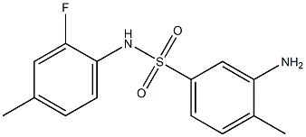 3-amino-N-(2-fluoro-4-methylphenyl)-4-methylbenzene-1-sulfonamide Structure