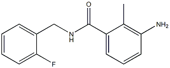 3-amino-N-(2-fluorobenzyl)-2-methylbenzamide Structure