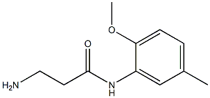 3-amino-N-(2-methoxy-5-methylphenyl)propanamide Structure