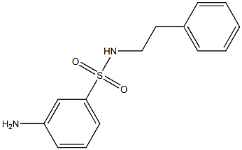 3-amino-N-(2-phenylethyl)benzenesulfonamide 구조식 이미지