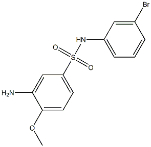 3-amino-N-(3-bromophenyl)-4-methoxybenzene-1-sulfonamide Structure