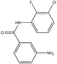 3-amino-N-(3-chloro-2-fluorophenyl)benzamide 구조식 이미지