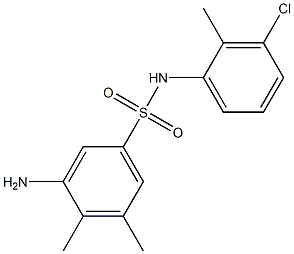 3-amino-N-(3-chloro-2-methylphenyl)-4,5-dimethylbenzene-1-sulfonamide 구조식 이미지