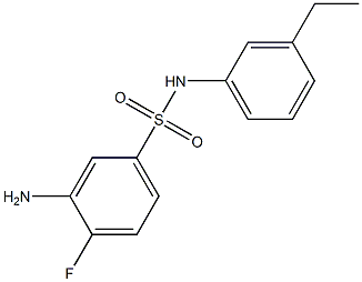 3-amino-N-(3-ethylphenyl)-4-fluorobenzene-1-sulfonamide Structure