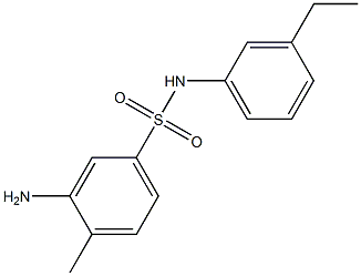 3-amino-N-(3-ethylphenyl)-4-methylbenzene-1-sulfonamide 구조식 이미지