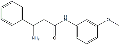 3-amino-N-(3-methoxyphenyl)-3-phenylpropanamide 구조식 이미지
