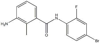 3-amino-N-(4-bromo-2-fluorophenyl)-2-methylbenzamide 구조식 이미지