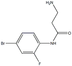 3-amino-N-(4-bromo-2-fluorophenyl)propanamide 구조식 이미지