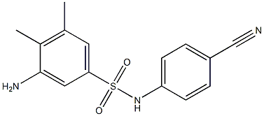 3-amino-N-(4-cyanophenyl)-4,5-dimethylbenzene-1-sulfonamide Structure