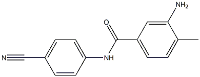 3-amino-N-(4-cyanophenyl)-4-methylbenzamide 구조식 이미지