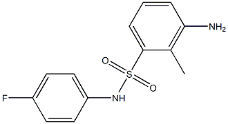 3-amino-N-(4-fluorophenyl)-2-methylbenzene-1-sulfonamide Structure