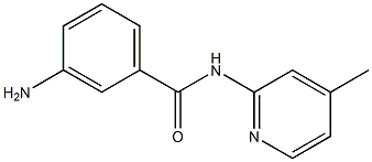 3-amino-N-(4-methylpyridin-2-yl)benzamide 구조식 이미지