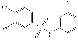 3-amino-N-(5-chloro-2-methylphenyl)-4-hydroxybenzene-1-sulfonamide Structure