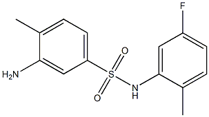 3-amino-N-(5-fluoro-2-methylphenyl)-4-methylbenzene-1-sulfonamide 구조식 이미지