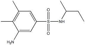 3-amino-N-(butan-2-yl)-4,5-dimethylbenzene-1-sulfonamide 구조식 이미지