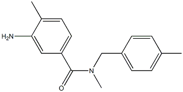 3-amino-N,4-dimethyl-N-[(4-methylphenyl)methyl]benzamide 구조식 이미지