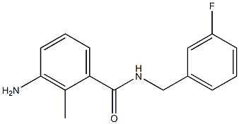 3-amino-N-[(3-fluorophenyl)methyl]-2-methylbenzamide 구조식 이미지