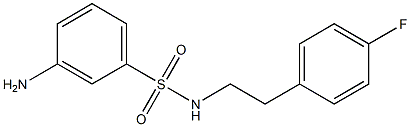 3-amino-N-[2-(4-fluorophenyl)ethyl]benzene-1-sulfonamide 구조식 이미지