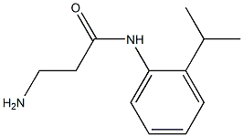 3-amino-N-[2-(propan-2-yl)phenyl]propanamide 구조식 이미지