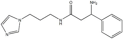 3-amino-N-[3-(1H-imidazol-1-yl)propyl]-3-phenylpropanamide Structure