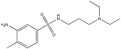 3-amino-N-[3-(diethylamino)propyl]-4-methylbenzene-1-sulfonamide Structure