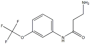 3-amino-N-[3-(trifluoromethoxy)phenyl]propanamide 구조식 이미지