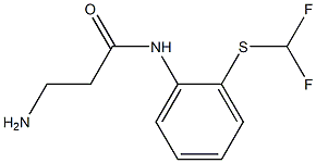 3-amino-N-{2-[(difluoromethyl)thio]phenyl}propanamide Structure