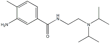 3-amino-N-{2-[bis(propan-2-yl)amino]ethyl}-4-methylbenzamide 구조식 이미지