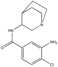 3-amino-N-1-azabicyclo[2.2.2]oct-3-yl-4-chlorobenzamide Structure