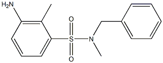 3-amino-N-benzyl-N,2-dimethylbenzene-1-sulfonamide 구조식 이미지