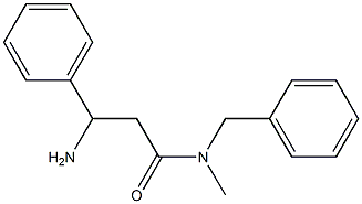 3-amino-N-benzyl-N-methyl-3-phenylpropanamide Structure