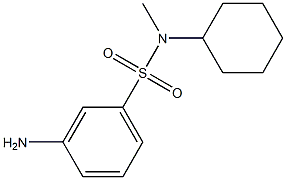 3-amino-N-cyclohexyl-N-methylbenzenesulfonamide Structure