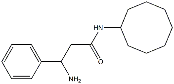 3-amino-N-cyclooctyl-3-phenylpropanamide 구조식 이미지