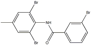 3-bromo-N-(2,6-dibromo-4-methylphenyl)benzamide Structure