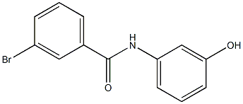 3-bromo-N-(3-hydroxyphenyl)benzamide 구조식 이미지
