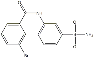 3-bromo-N-(3-sulfamoylphenyl)benzamide Structure