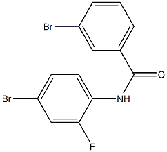 3-bromo-N-(4-bromo-2-fluorophenyl)benzamide 구조식 이미지