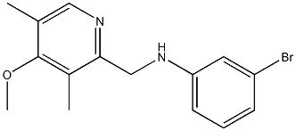 3-bromo-N-[(4-methoxy-3,5-dimethylpyridin-2-yl)methyl]aniline Structure