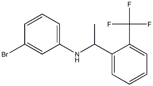 3-bromo-N-{1-[2-(trifluoromethyl)phenyl]ethyl}aniline Structure