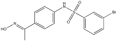 3-bromo-N-{4-[1-(hydroxyimino)ethyl]phenyl}benzene-1-sulfonamide Structure