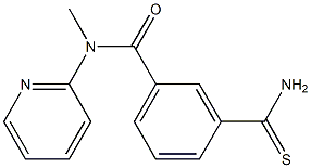 3-carbamothioyl-N-methyl-N-(pyridin-2-yl)benzamide Structure