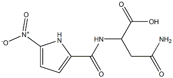 3-carbamoyl-2-[(5-nitro-1H-pyrrol-2-yl)formamido]propanoic acid Structure