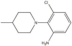 3-chloro-2-(4-methylpiperidin-1-yl)aniline Structure