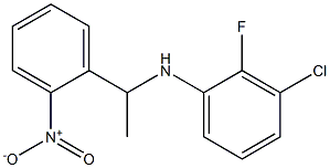 3-chloro-2-fluoro-N-[1-(2-nitrophenyl)ethyl]aniline Structure