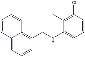 3-chloro-2-methyl-N-(naphthalen-1-ylmethyl)aniline 구조식 이미지