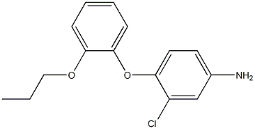 3-chloro-4-(2-propoxyphenoxy)aniline 구조식 이미지